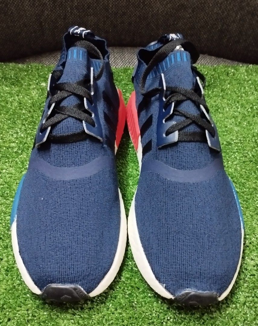 Adidas NMD R1 Navy Blue Men s Fashion Footwear Sneakers on Carousell