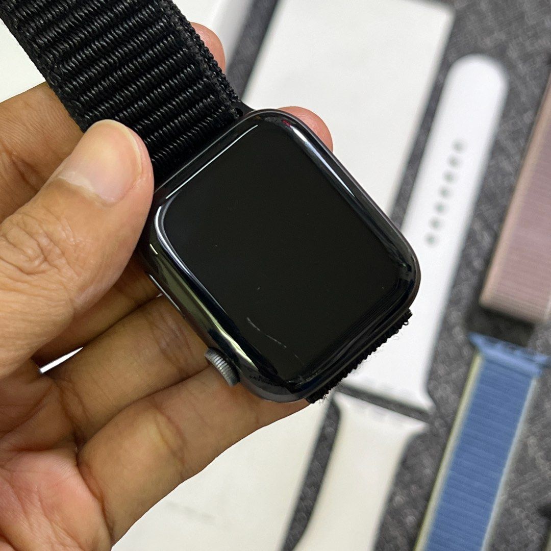 Apple Watch series 4 44mm Black iBox Fesyen Pria Jam Tangan di Carousell