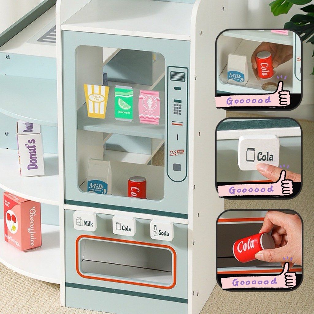 Vending Machine Childrens Play Supermarket BNIB Wooden Children