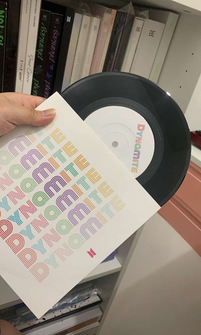 BTS Dynamite Vinyl (Category: Vinyls) located in Manila. Submitted by declutteringdani (Listing ID 1317508925, Image 2). Description: Bought this preorder for almost 1.4k - don't collect bts merch anymore rfs: decluttering loc: feu diliman.