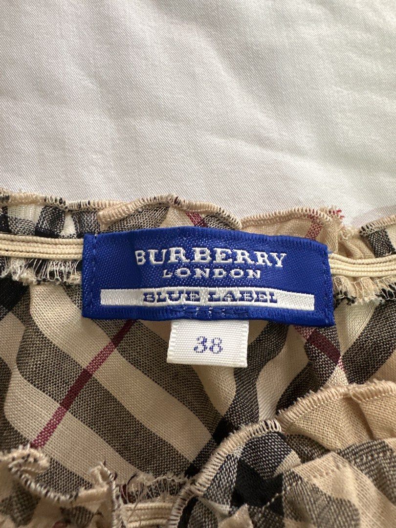 Burberry Blue Label Cap Sleeves Authentic Vintage Dress Women s Fashion Dresses Sets Dresses on Carousell