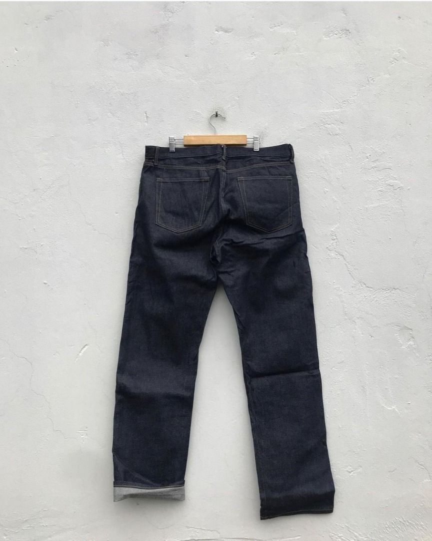 celana JEANS UNIQLO JAPAN SELVEDGE JAHIT RANTAI ORIGINAL SECOND