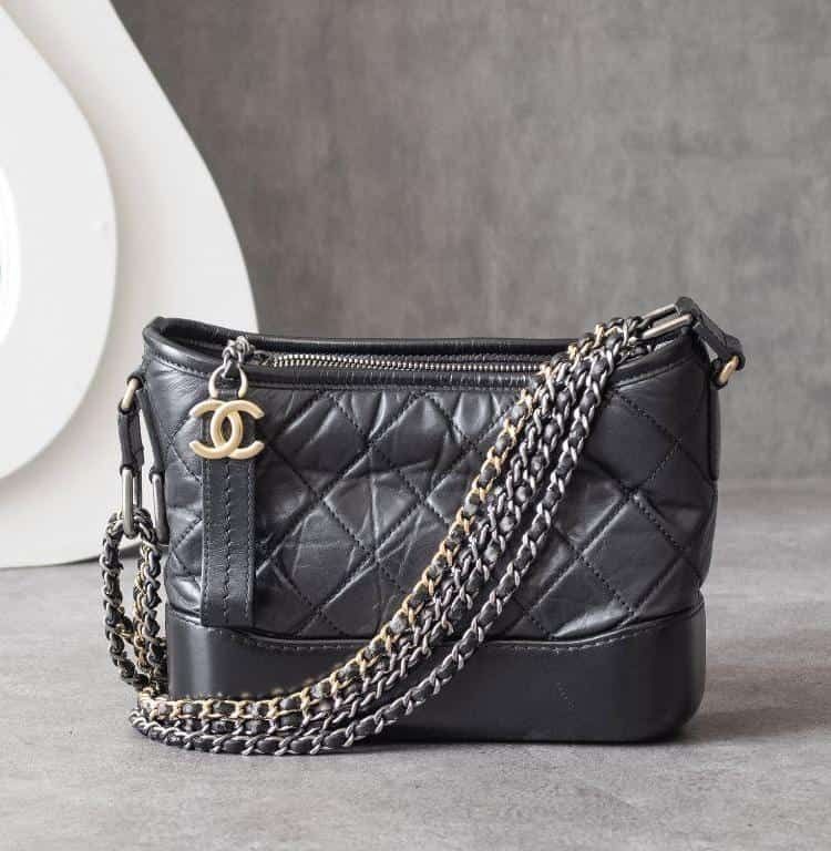 【ヴィンテージ】Rank:S☆Chanel Black Gabrielle Small 27 Bag CHANEL GABRIELLE BAG SMALL - 2 Year Wear and Tear Updated