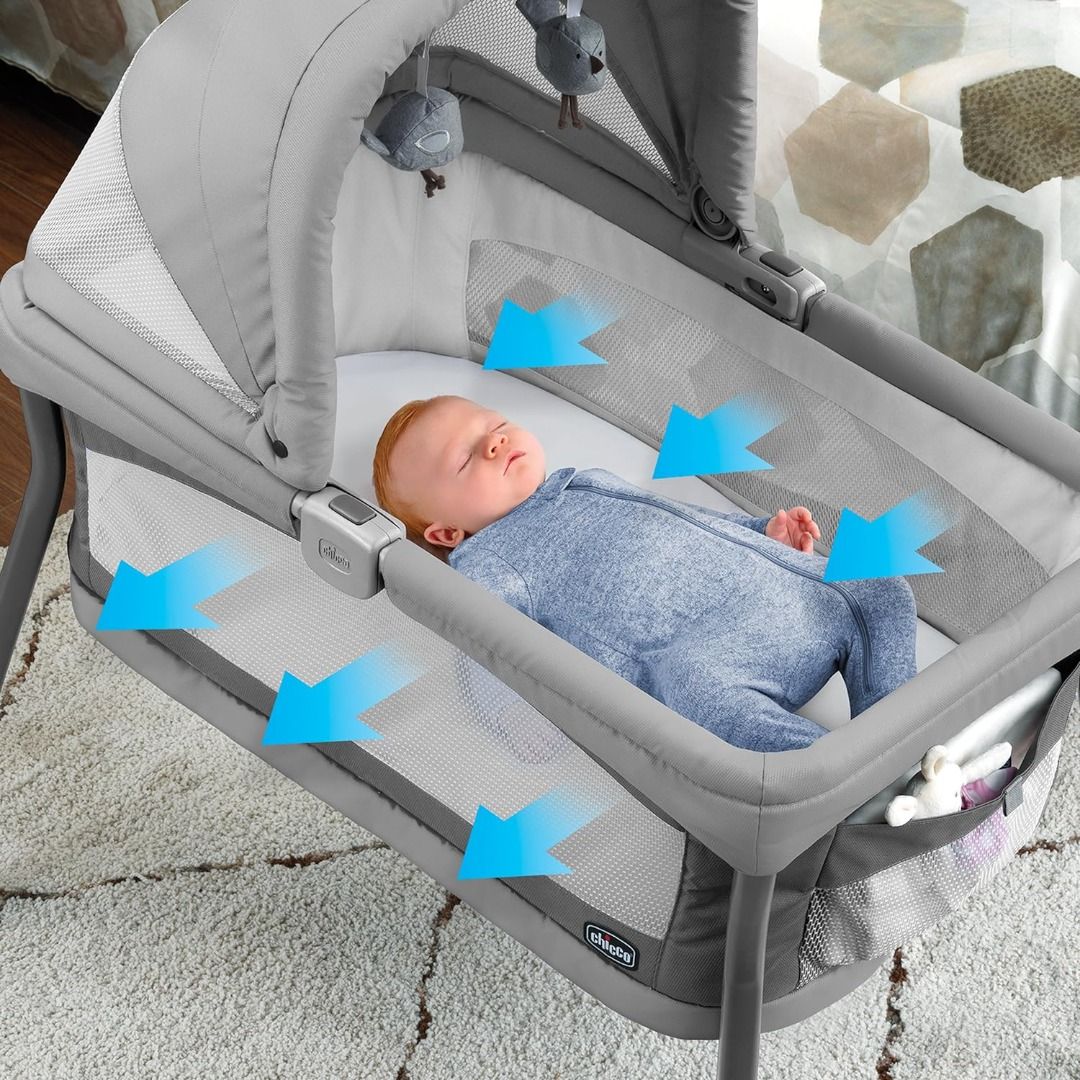Chicco Lullago Nest Portable Bassinet Poetic Babies Kids Baby Nursery Kids Furniture Cots Cribs on Carousell