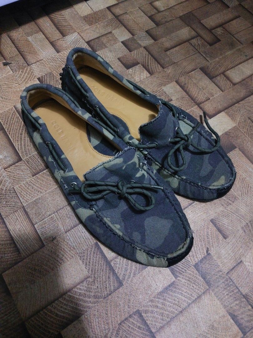 Cole Haan Camo Canvas Loafers Men s Casual Dress Driving Slip On Shoes 8.5 US M Men s Fashion Footwear Dress Shoes on Carousell