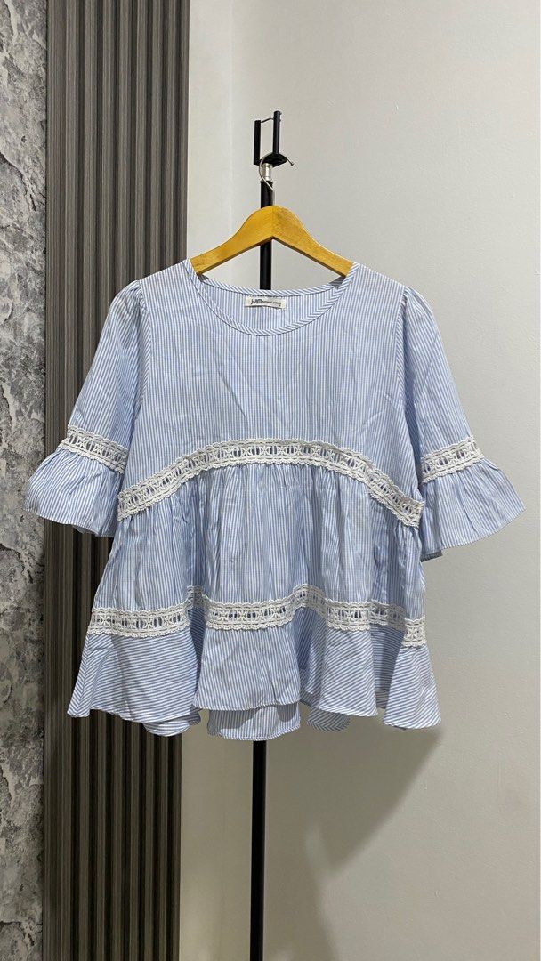 Cutie Korean Top in Baby Blue