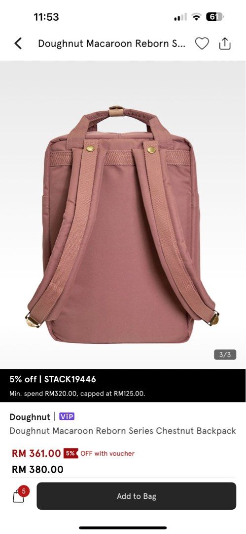 doughnut macaroon backpack Women s Fashion Bags Wallets Backpacks on Carousell