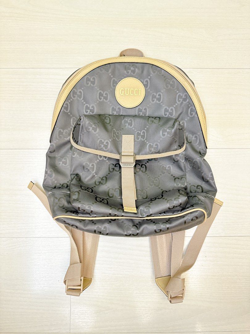 GUCCI grey monogram backpack Carousell