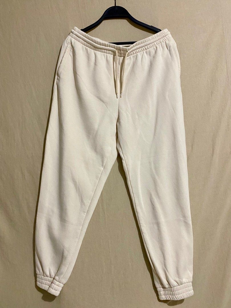 H&m white joggers hot sale