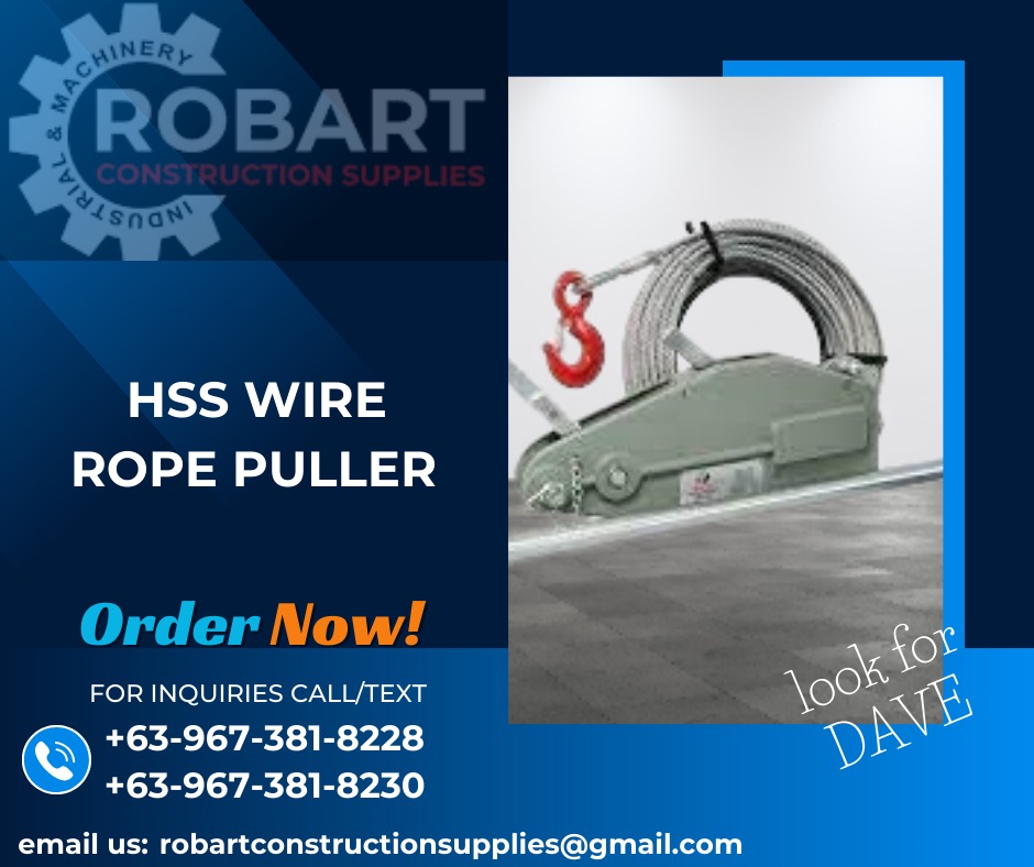 HSS WIRE ROPE PULLER, Commercial & Industrial, Industrial Equipment on ...