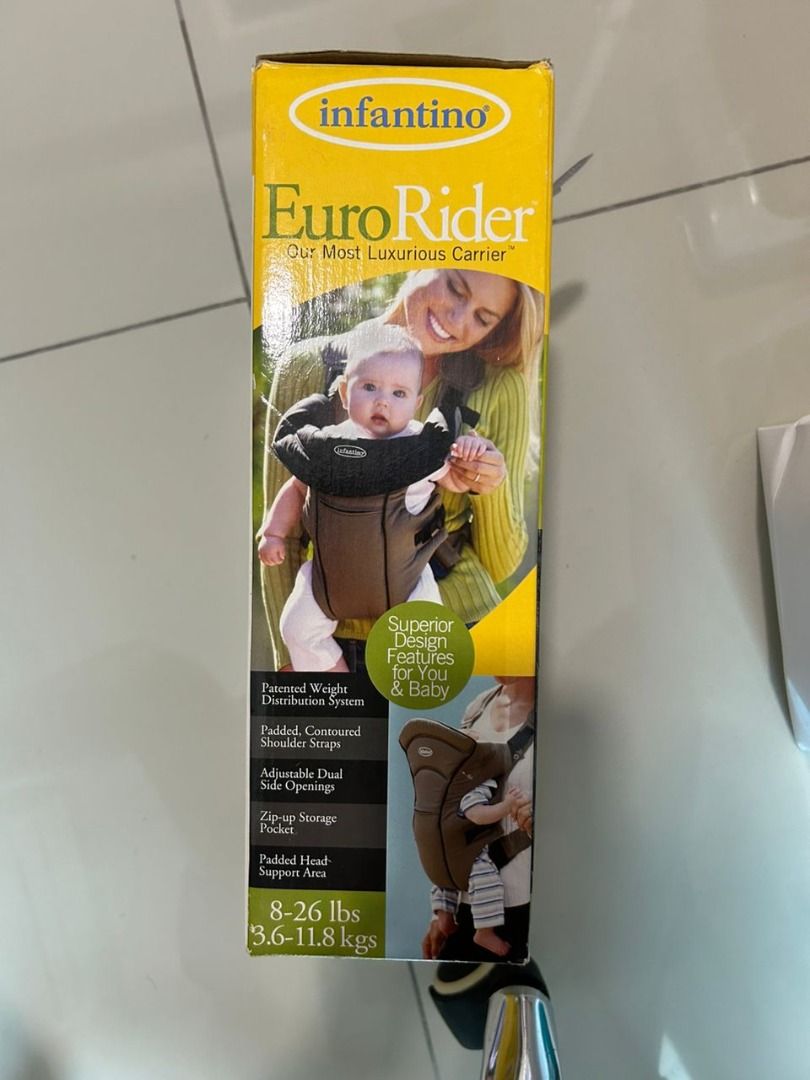 Infantino Euro Rider baby carrier Khaki and Black