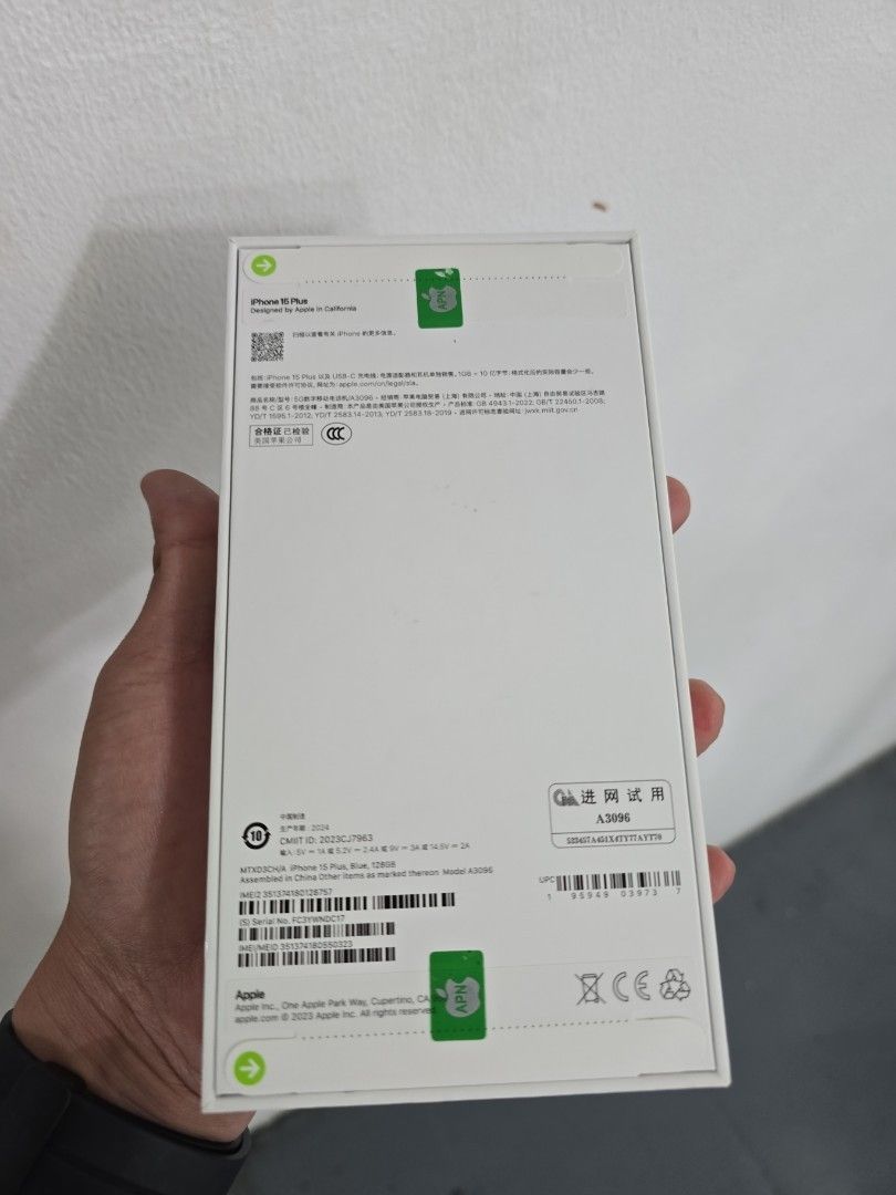 Iphone 15 Plus 128gb Dual Sim (Category: iPhone 15 Series) located in Quezon City. Submitted by samanthaga21954 (Listing ID 1317511937, Image 2). Description: Iphone 15 Plus 128gb Dual Sim Brandnew Sealed with Warranty Onhand Stock.
