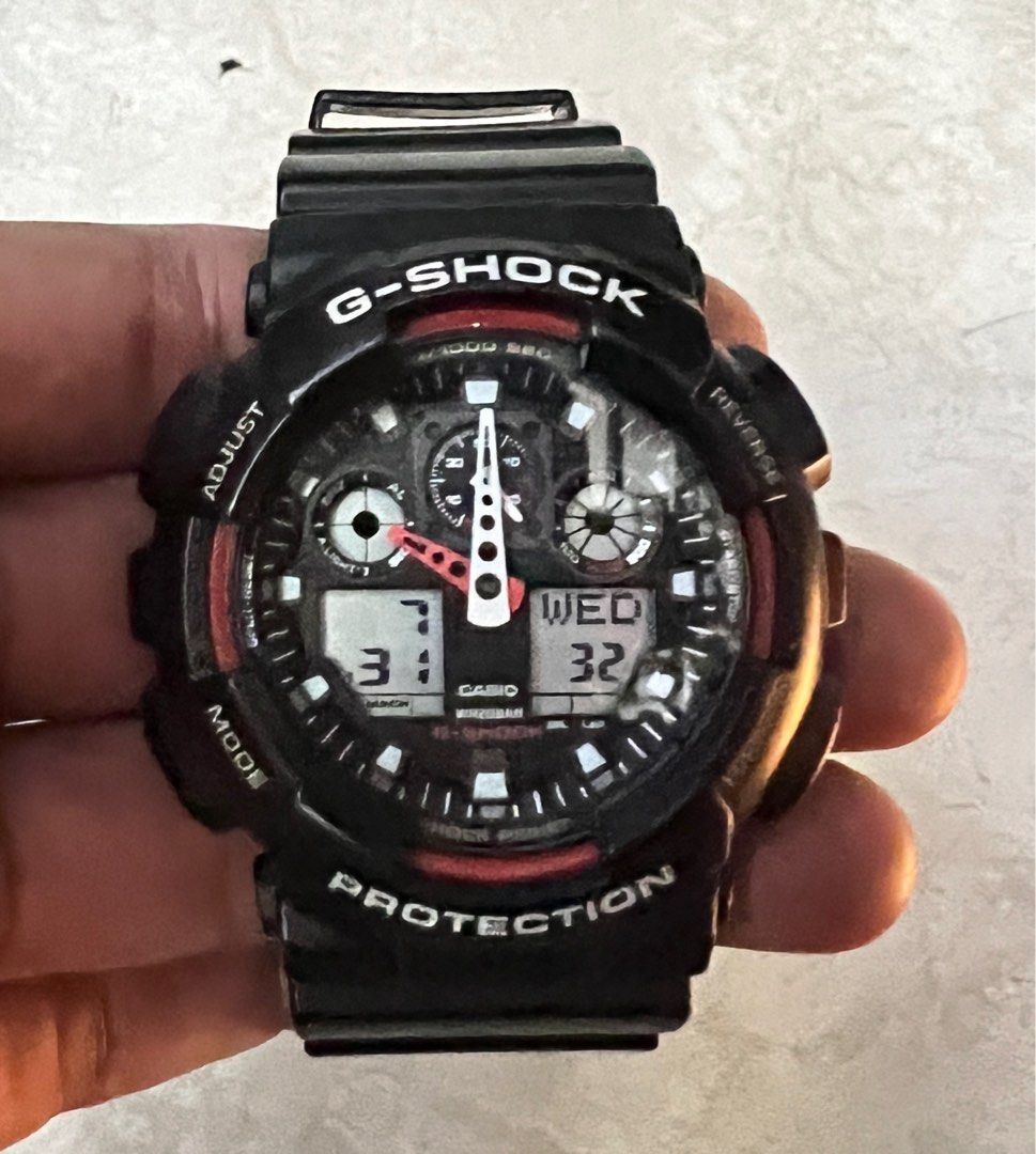 Jam Tangan G-Shock GA-100 Original, Fesyen Pria, Jam Tangan di