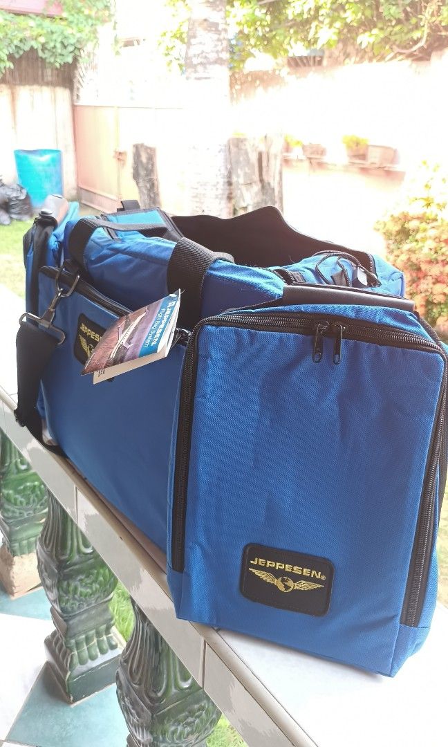 Jeppesen Pilot/Travel Bag (Category: Belt bags, Clutches and Pouches) located in Cebu City. Submitted by felztmatas05690 (Listing ID 1317445605, Image 2). Description: Selling this unused Jeppesen Pilot Bag (Navigator Version and still with it's original tag) Includes also the side bags (see pictures) Can be used for school, travel and etc. (NO ISSUES ON THE BAG, NO WEAR AND TEAR) Rfs: The pilot shop closed and decluttering.