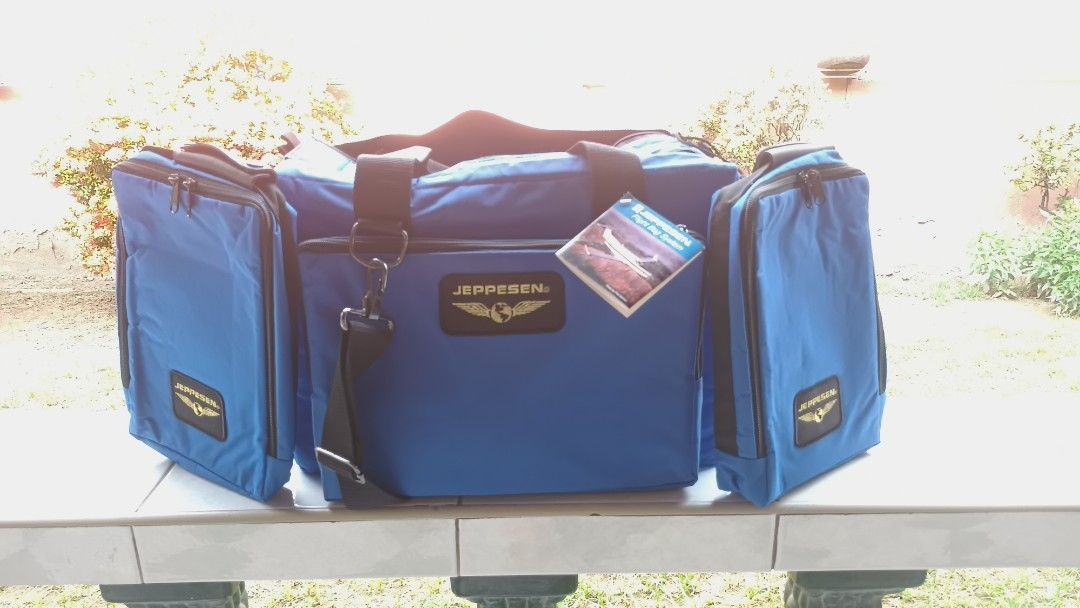 Jeppesen Pilot/Travel Bag (Category: Belt bags, Clutches and Pouches) located in Cebu City. Submitted by felztmatas05690 (Listing ID 1317445605, Image 1). Description: Selling this unused Jeppesen Pilot Bag (Navigator Version and still with it's original tag) Includes also the side bags (see pictures) Can be used for school, travel and etc. (NO ISSUES ON THE BAG, NO WEAR AND TEAR) Rfs: The pilot shop closed and decluttering.
