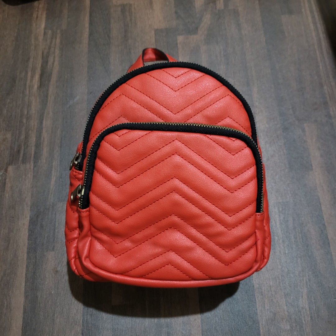 Kiss Me Couture Red Mini Backpack Women s Fashion Bags Wallets Backpacks on Carousell