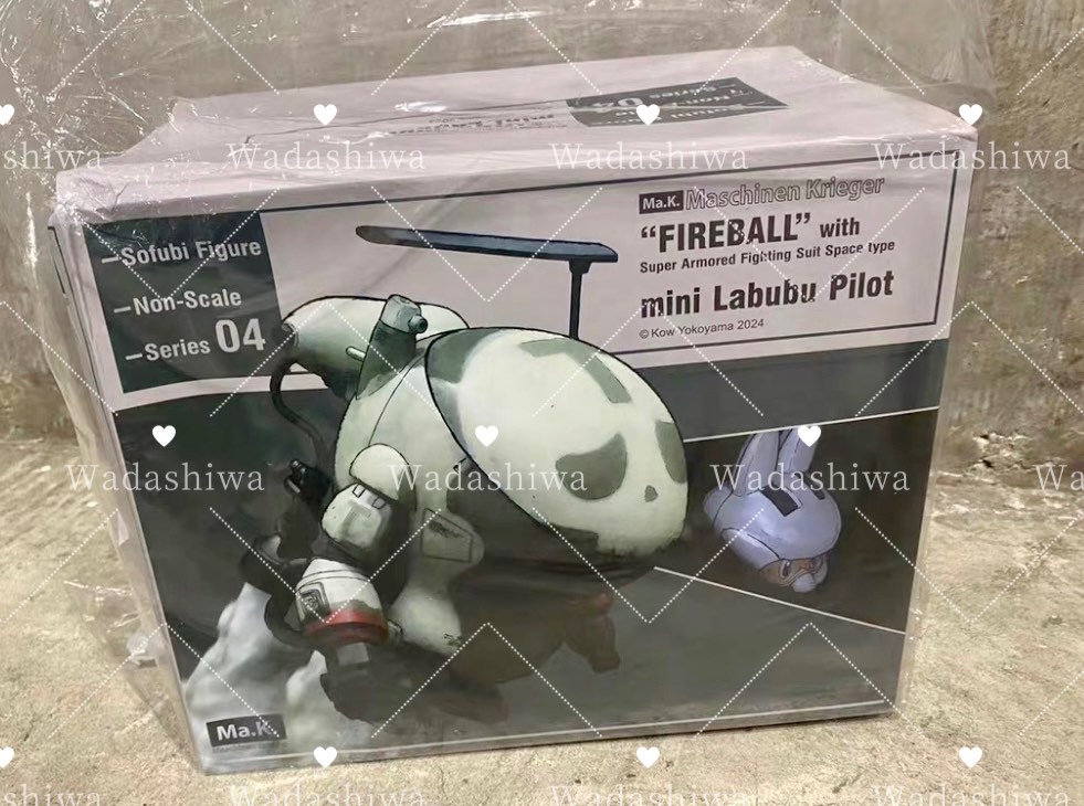 Labubu 機甲 橫山宏聯名 東京wf展 zimomo how2work Maschinen Krieger “FIREBALL” with  Super Armored mini Labubu pilot