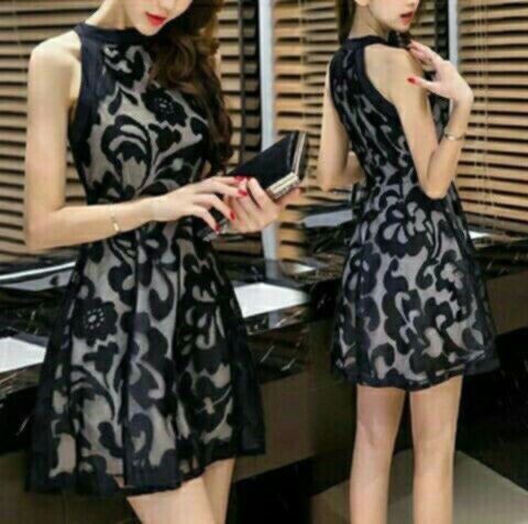 Laced embroidered black dress (Category: Dresses) located in Bacoor. Submitted by egally (Listing ID 1317386242, Image 2). Description: Small size 📍Talaba 7 bacoor 📦lalamove/j&t 💸gcash.