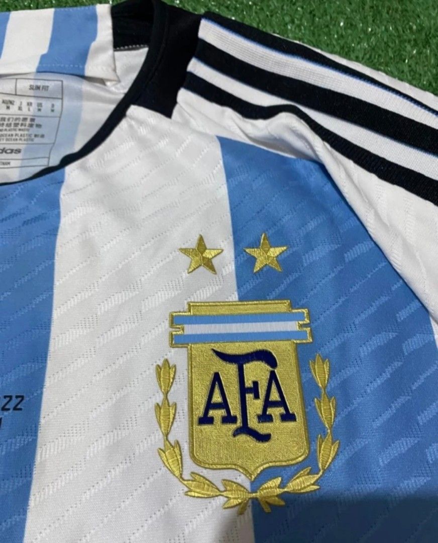 Player Argentina Jersey 10 Lionel Messi #10 Timnas Argentina Home