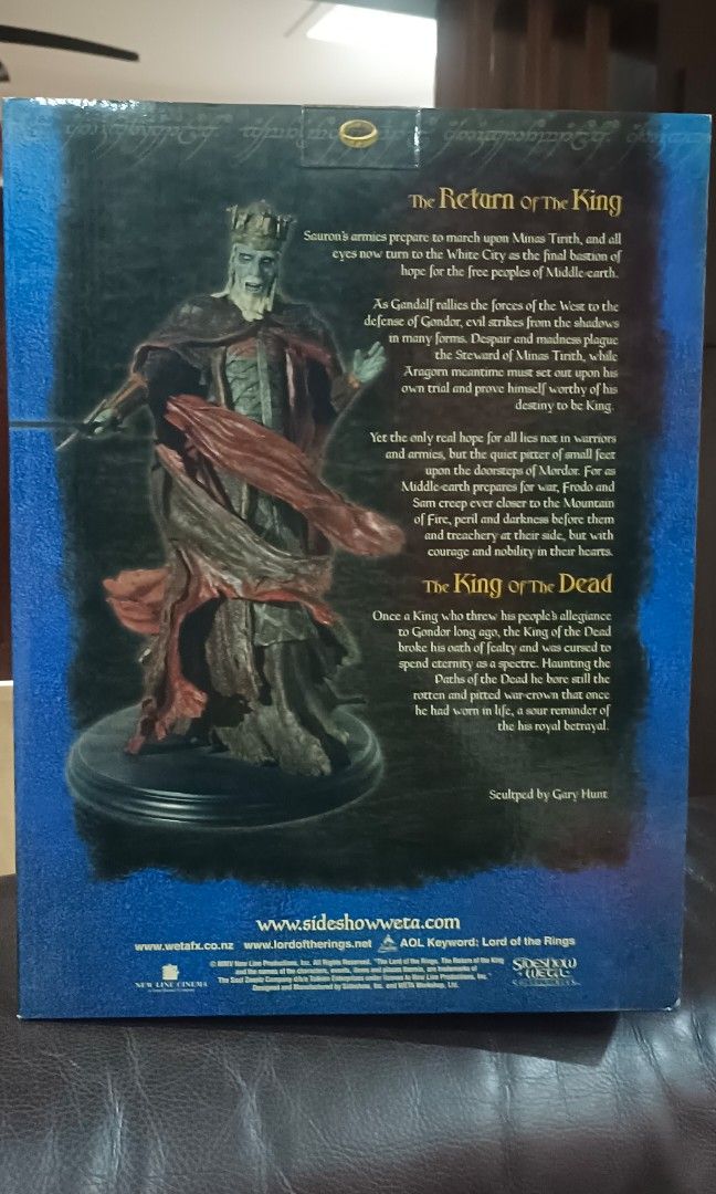 Figurine WETA WORKSHOP - KING OF THE DEAD - Mini Epics - Le Seigneur Des Anneaux