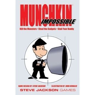 Munchkin impossible card game (Category: Board Games & Puzzles) located in Quezon City. Submitted by whizdepot (Listing ID 1317372250, Image 2). Description: The Munchkins are now spies... eliminating the opposition, playing with self-destructing gadgets, and changing loyalties even faster than they change hats. Be a Playboy, Tourist, or Assassin. Report to the Americans, Russians, British, or Chinese (it'll change!). Wield gadgets from the subtl