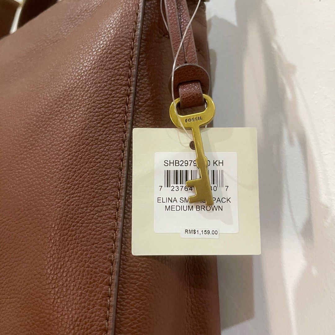 NEW Tas Fossil 3 in 1 Sling Backpack Shoulder Leather Fesyen Wanita Tas Dompet di Carousell