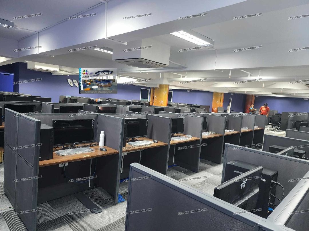 NEW WORKSTATION TABLE BPO TYPE OFFICE PARTITION FURNITURES, Furniture ...