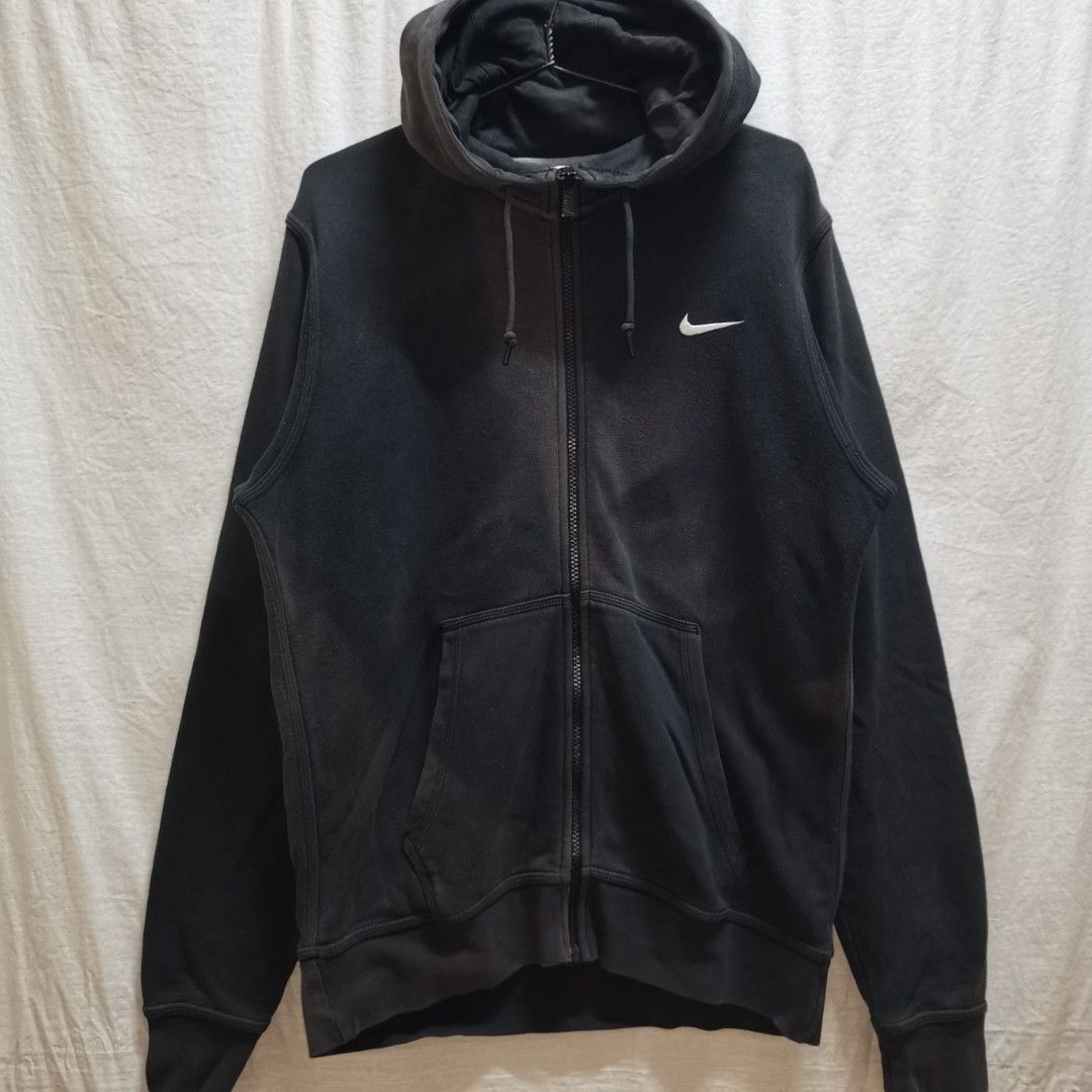 Bleached black nike hoodie online