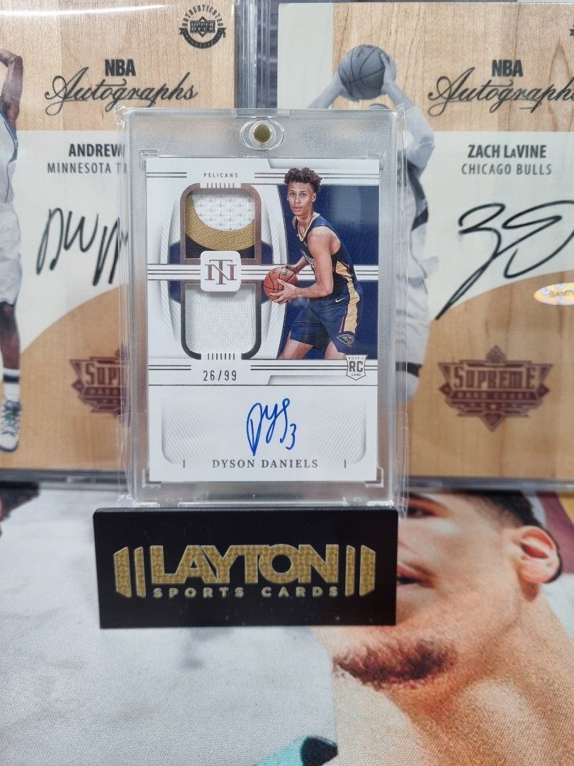 Panini nba dyson Daniels national treasures rookie patch auto card 