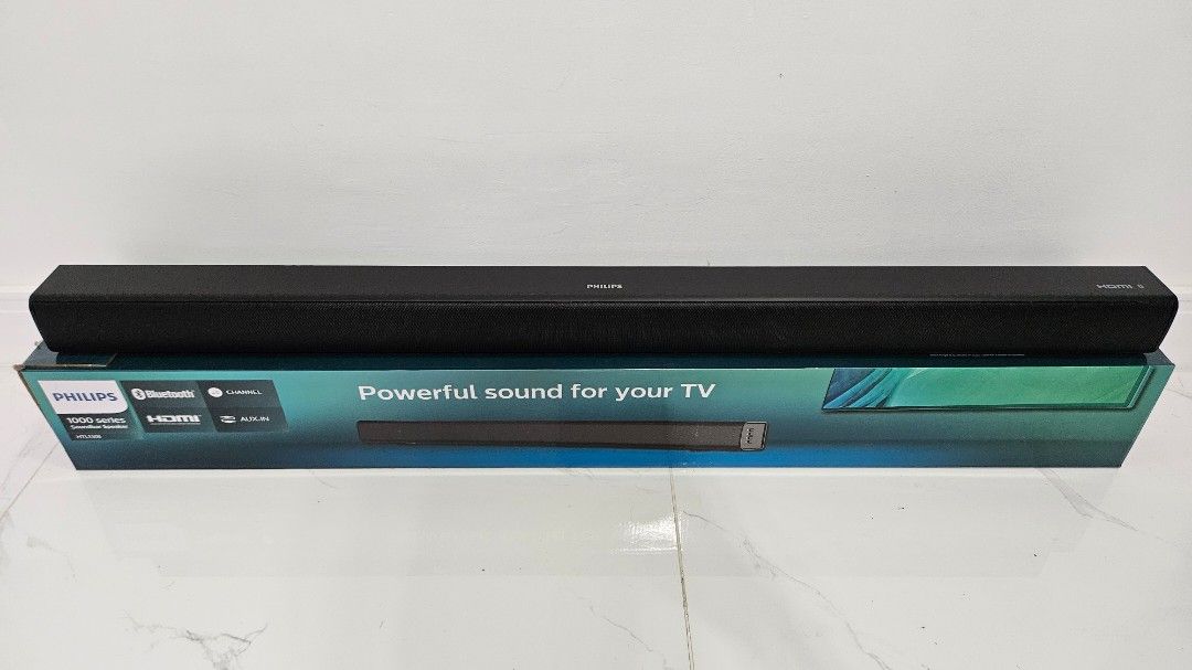 Philips Soundbar Speaker (Model: HTL1508) (Category: Soundbars, Speakers & Amplifiers) located in Las Pinas. Submitted by mrdeclutterph (Listing ID 1317417247, Image 2). Description: ✴️For sale: Philips Soundbar Speaker (Model : HTL1508) 🔹️100% working and in good condition. 🔹️Rarely used. Need to declutter. 🔹️Original price PhP 7,000+. 🔹️Listed price is final/last price na po. (Sinagad ko na para di na po masayang time natin pareho sa tawara