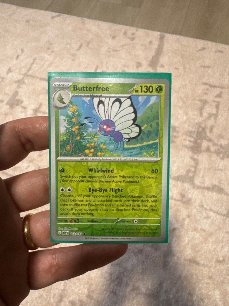 Pokemon 151 Butterfree Reverse Holo, Hobbies & Toys, Toys & Games on  Carousell