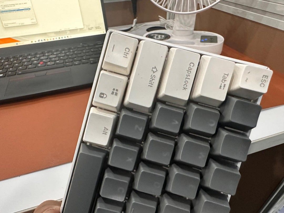 RK61 MECHANICAL KEYBOARD (Category: Computer Keyboard) located in Makati City. Submitted by junaree (Listing ID 1317502824, Image 3). Description: SELLING RK61 MECHANICAL KEYBOARD White/Gray keycaps Non RGB Wired and Bluetooth Connection Not sure if Hot Swappable Slightly negotiable No box Inclusion: Mechanical Keyboard Cable Switch Puller rfs: not using anymore.