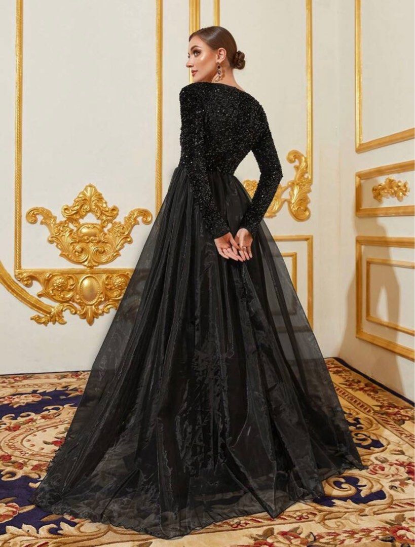 SEWA/RENT) BLACK DINNER DRESS, Women's Fashion, Dresses & Sets, Dresses on  Carousell