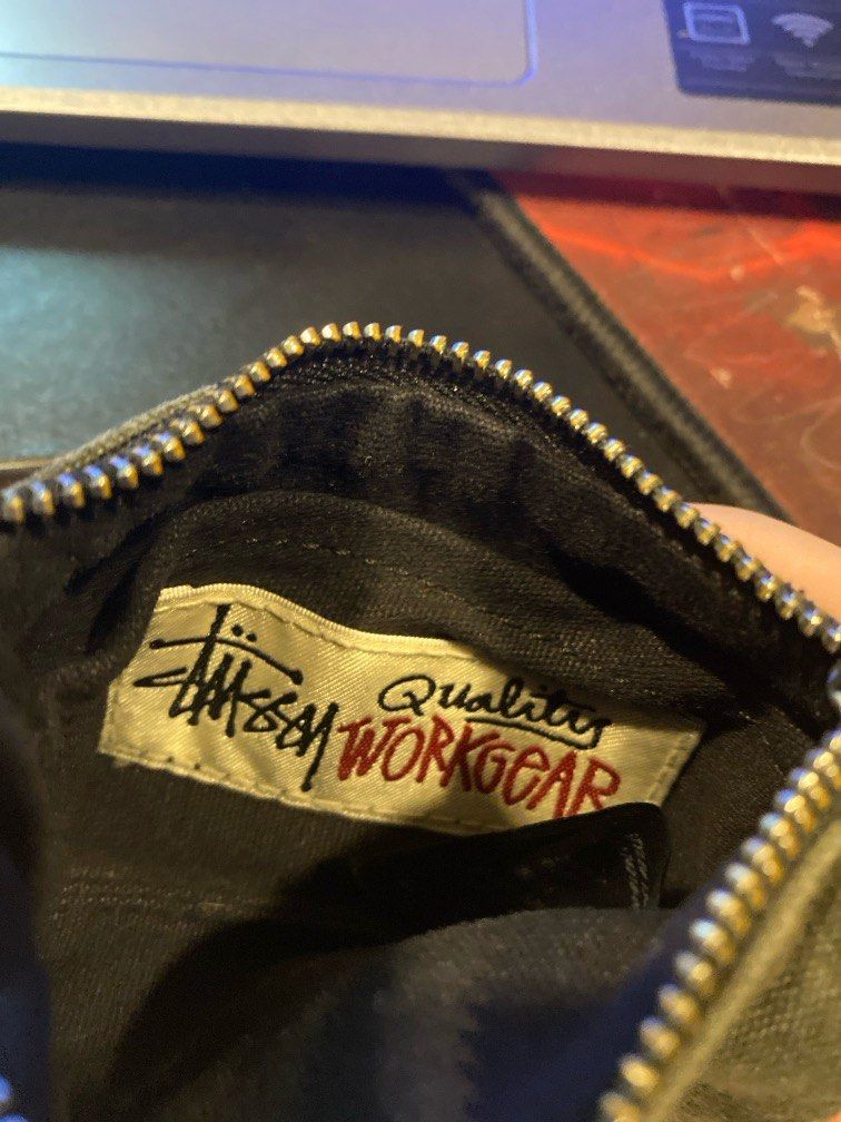 stussy black canvas coin pouch orginally $89, Women's