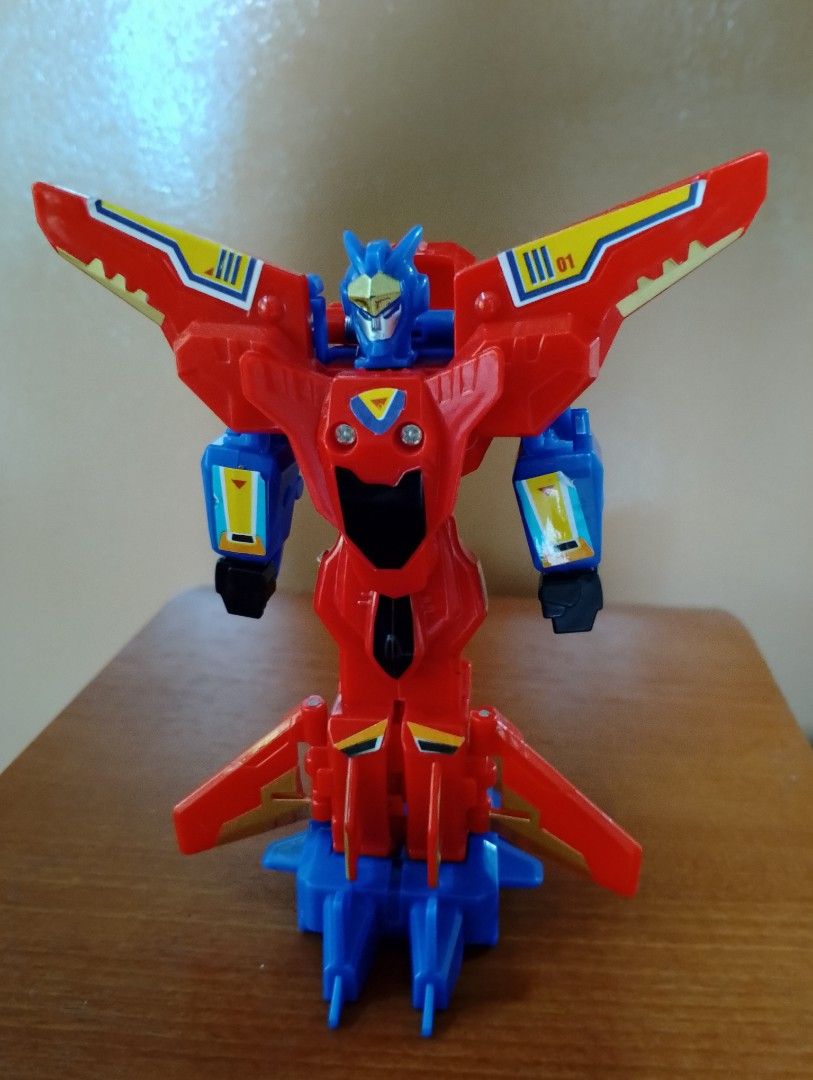 Tenshojin Transformable Robot Fighter Jets (Category: Action & Battle Toys) located in Binangonan. Submitted by stufflikedat (Listing ID 1317477275, Image 1). Description: Vintage Tenshojin Tenshonshin transformable magnetic robot fighter jets in excellent condition no issue, robot approx 5.75" for 800 + shipping Two fighter planes dock together with the power of magnets. When you place the two machines facing each other from above and below, the