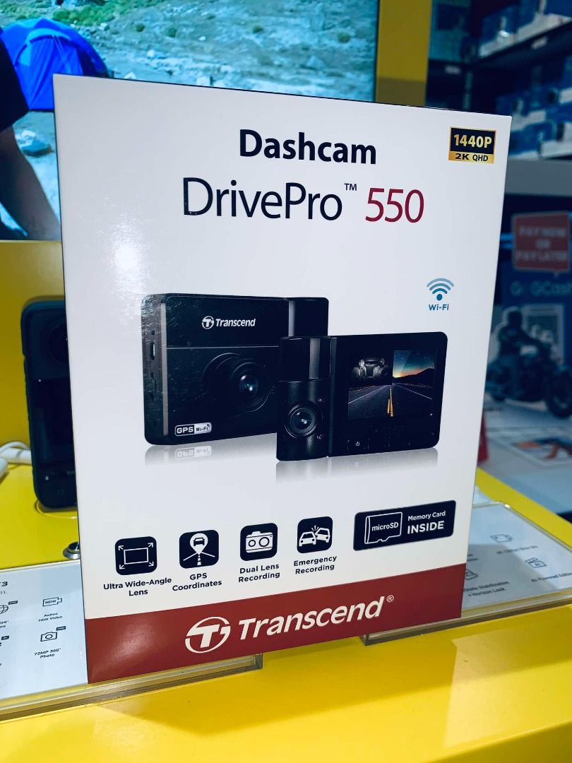 Transcend DrivePro 550 Dashcam 128GB TS-DP550B-128G, Furniture & Home ...