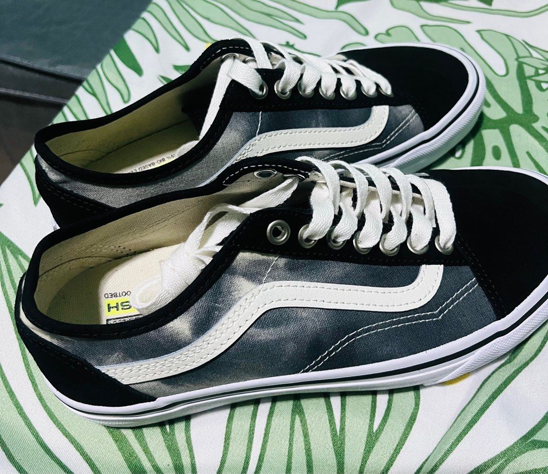 Bleached old skool vans hot sale