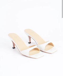 Wear Strut White Croc Heels