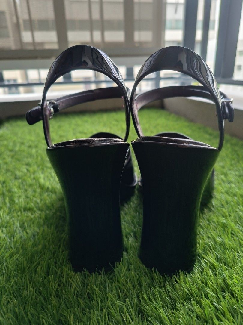 Zara black wedges discount