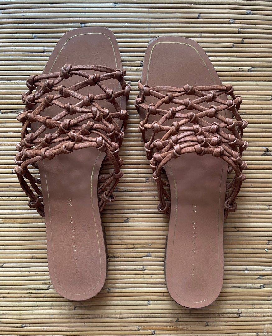 Zara woven flats 2025