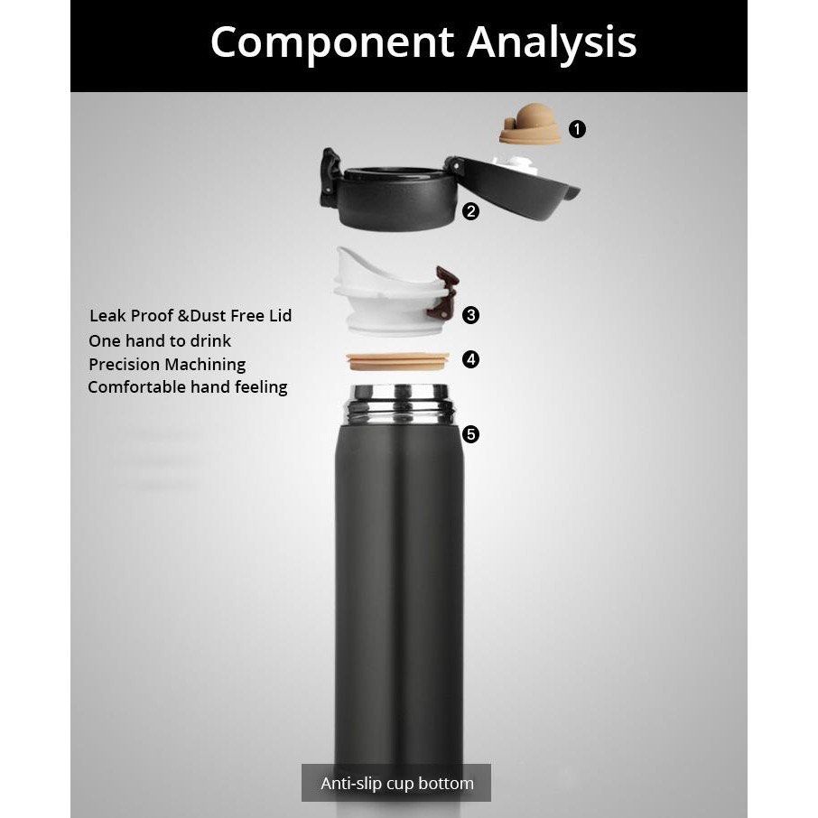500ml Simple Design 304 Stainless Steel Thermos Flask 500ml Vacuum ...