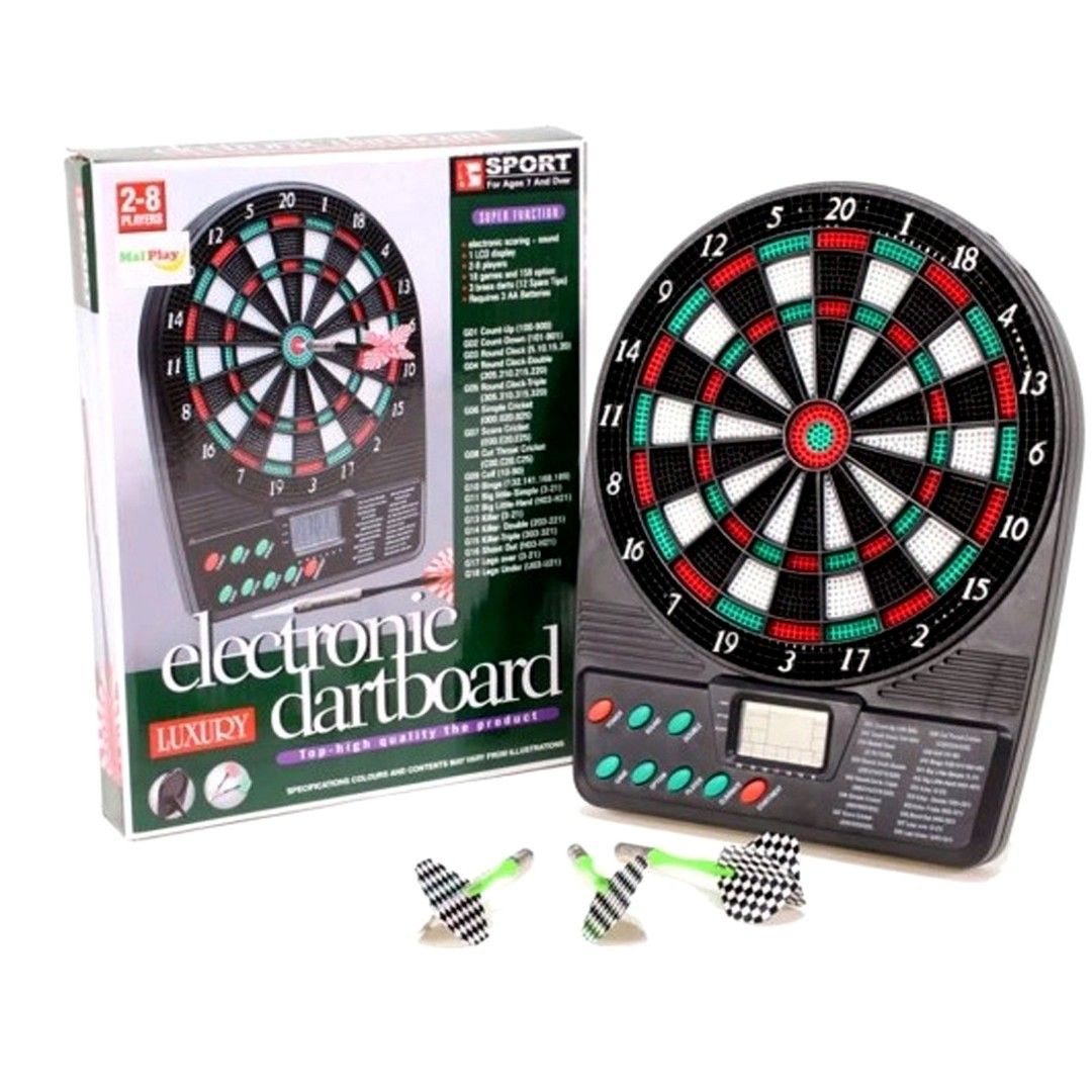 座枱掛牆電子飛鏢機自動計分飛鏢靶Mini Electronic dartboard, 興趣及遊戲, 玩具& 遊戲類- Carousell