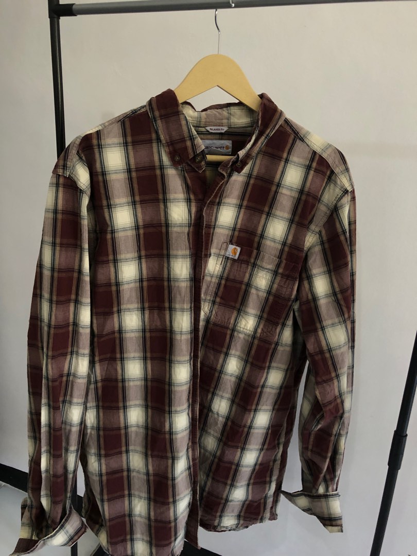 FS Carhartt Hubbard Flannel Original Men s Fashion Coats Jackets and Outerwear on Carousell