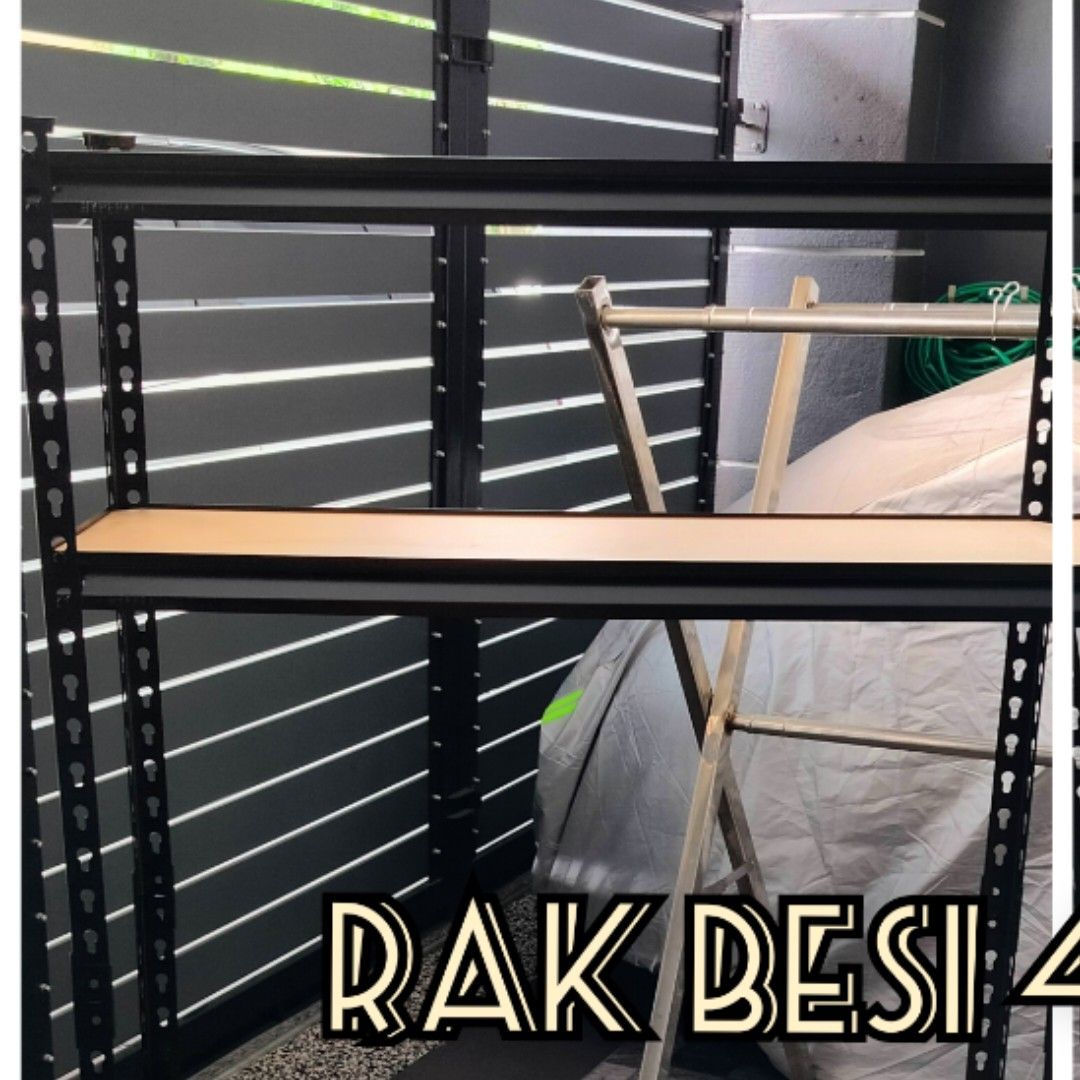 a rak besi 4 tingkat, Furniture & Home Living, Bathroom & Kitchen ...