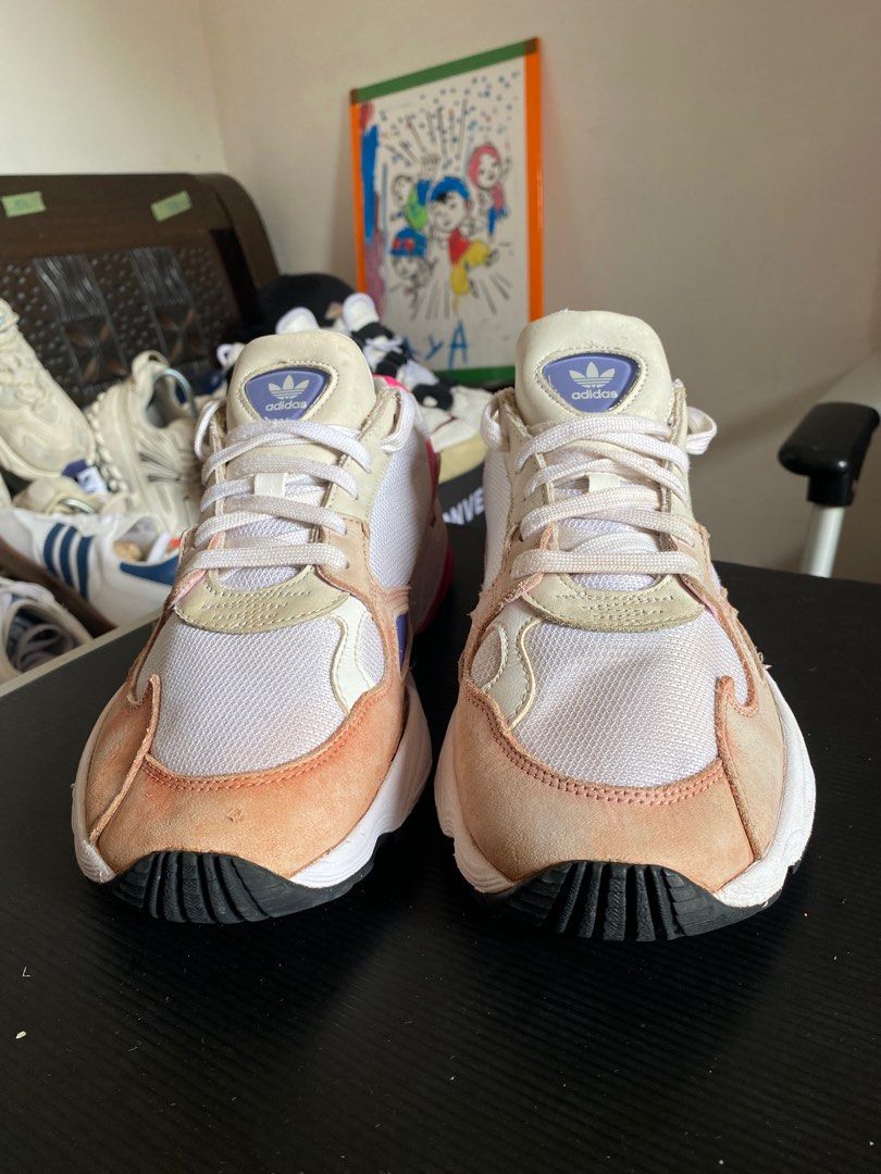 adidas falcon cream pink
