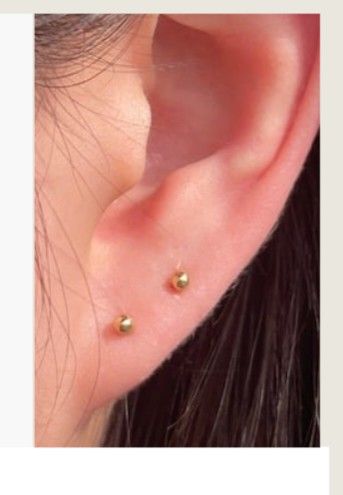 Basic Ball threaded flatblack earrings (solid gold) (Category: Earrings) located in Cavite. Submitted by oye21 (Listing ID 1312280366, Image 1). Description: auric & ice 14k YG 16g 6.5mm post lenght 3mm diameter Sold as piece Perfect for tragus lobe helix flats Location: Dasmarinas Cavite Payment Options: BDO Gcash Delivery Options: (on buyers expense) Lalamove Grab LBC Thank You.