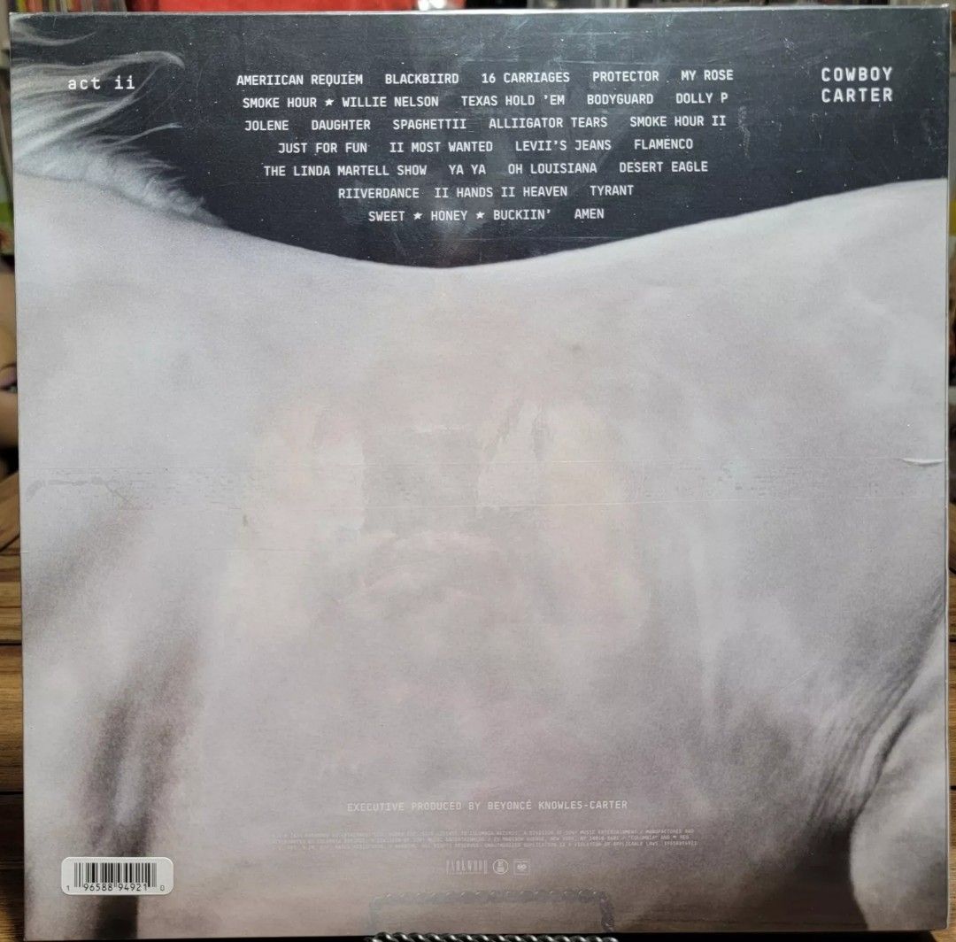 Beyonce - Cowboy Carter Official Vinyl (Category: Vinyls) located in Manila. Submitted by ramonrobin.cruz (Listing ID 1312441931, Image 3). Description: Beyonce - Cowboy Carter Official 2LP/Poster = ₱6,500 Brand New sealed made in USA.