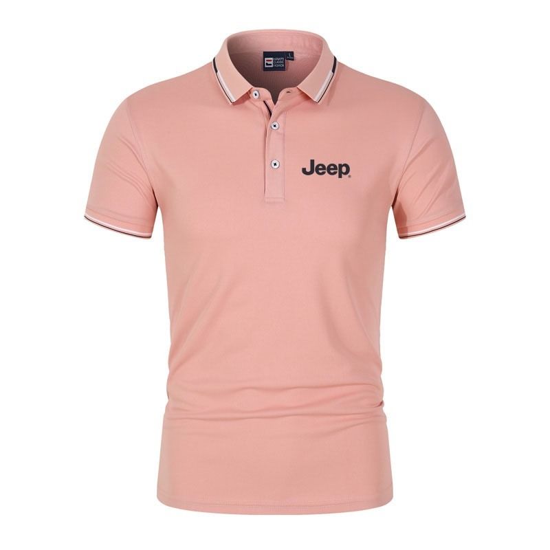 BRAND NEW IN STOCK JEEP Men s Short Sleeved Polo High Quality Business Casual Polo T Shirt
