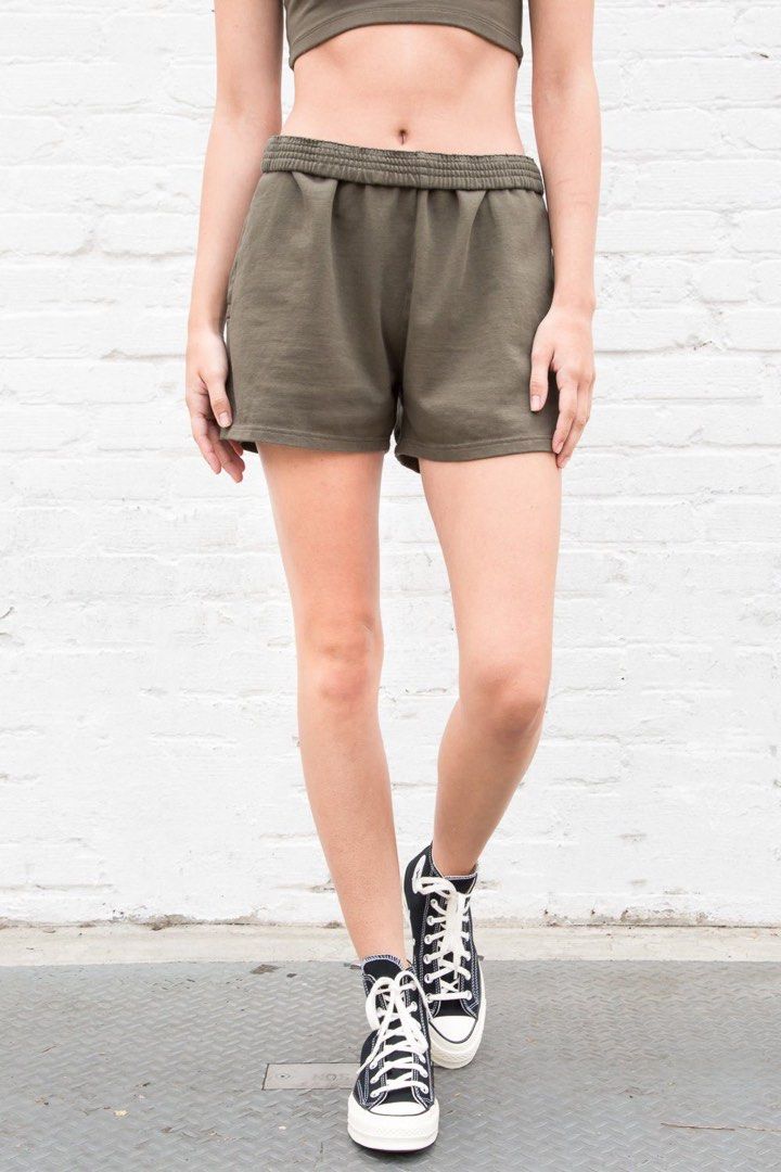 brandy melville rosa sweatshorts Women s Fashion Bottoms Shorts on Carousell