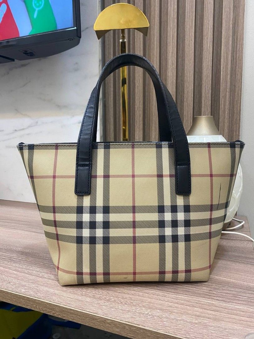 Burberry nova check small tote shop